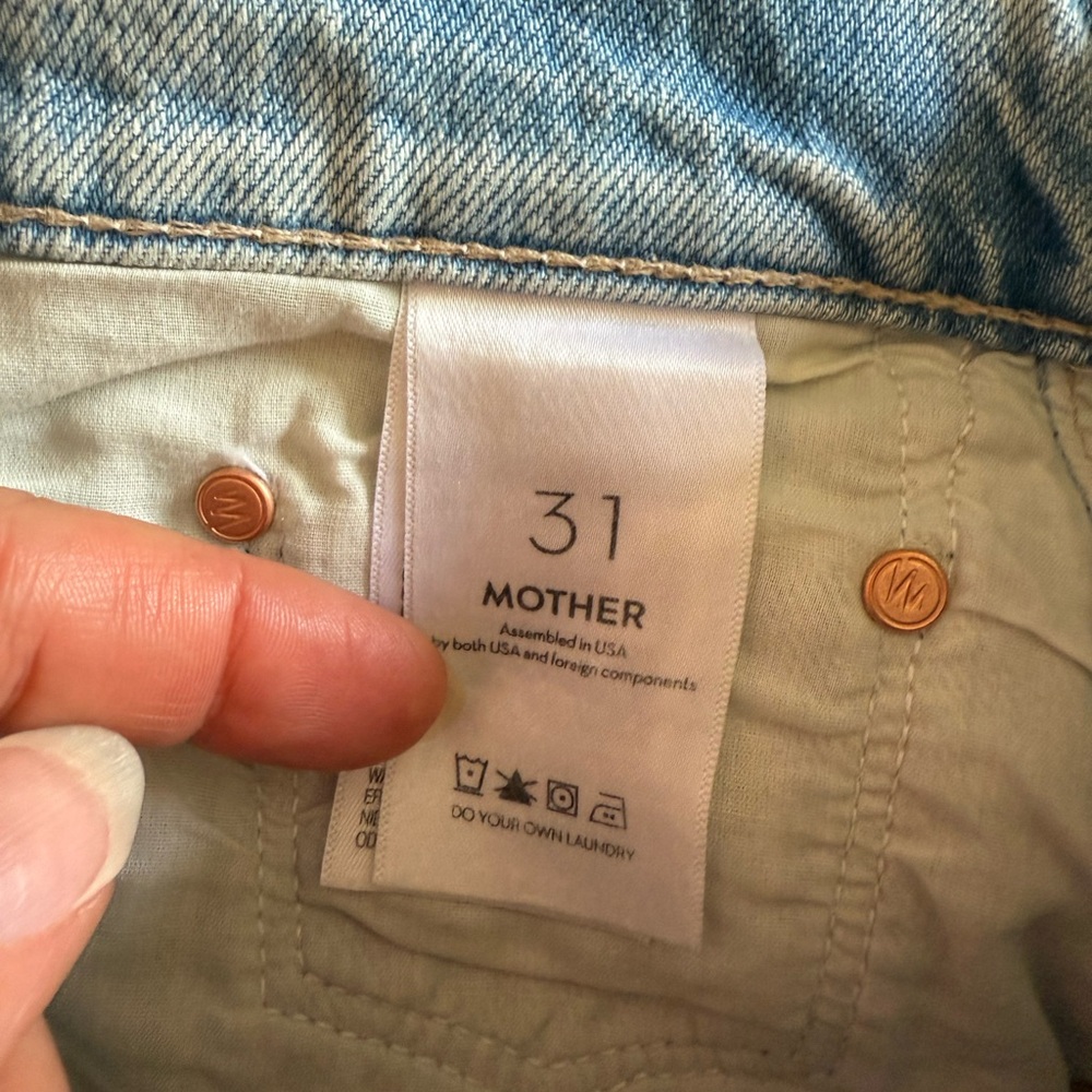 NWT Awesome Mother High Waisted Spinner Zip Sneak Chew in We Bounced - Size 31 - Picture 9 of 15